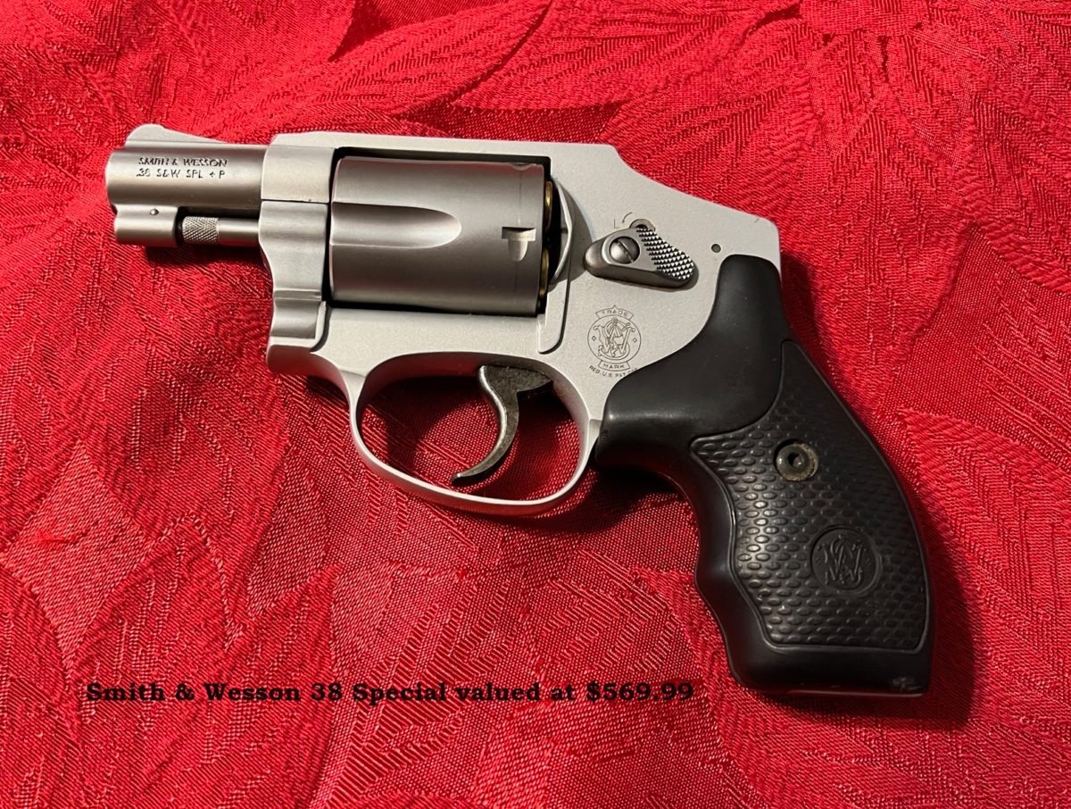 Smith & Wesson 38 Special valued at $569.99